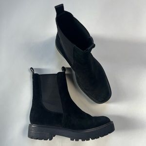 Sam Edelman black slip on boots